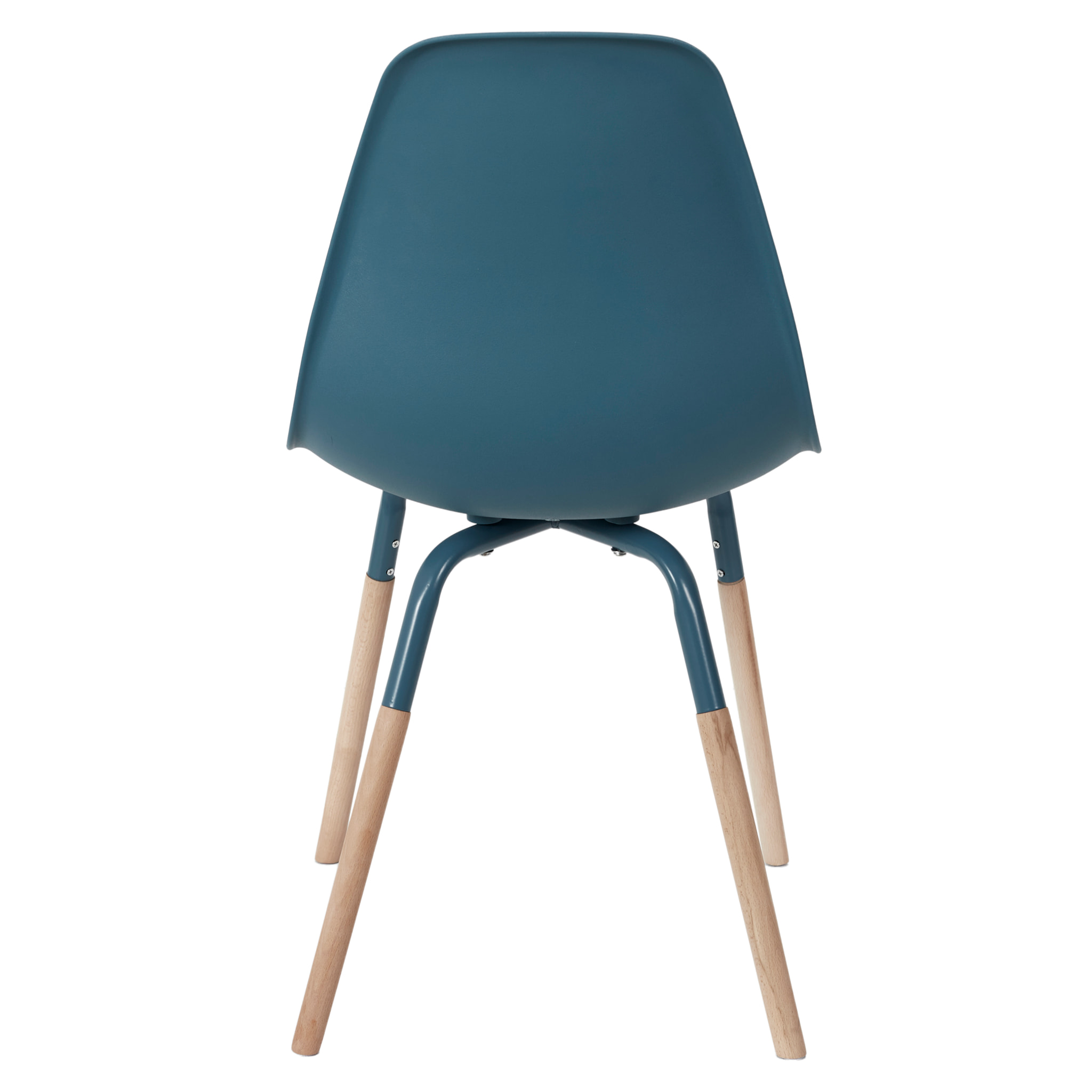 Chaise Scandinave Phenix Bleu Canard - Lot De 4