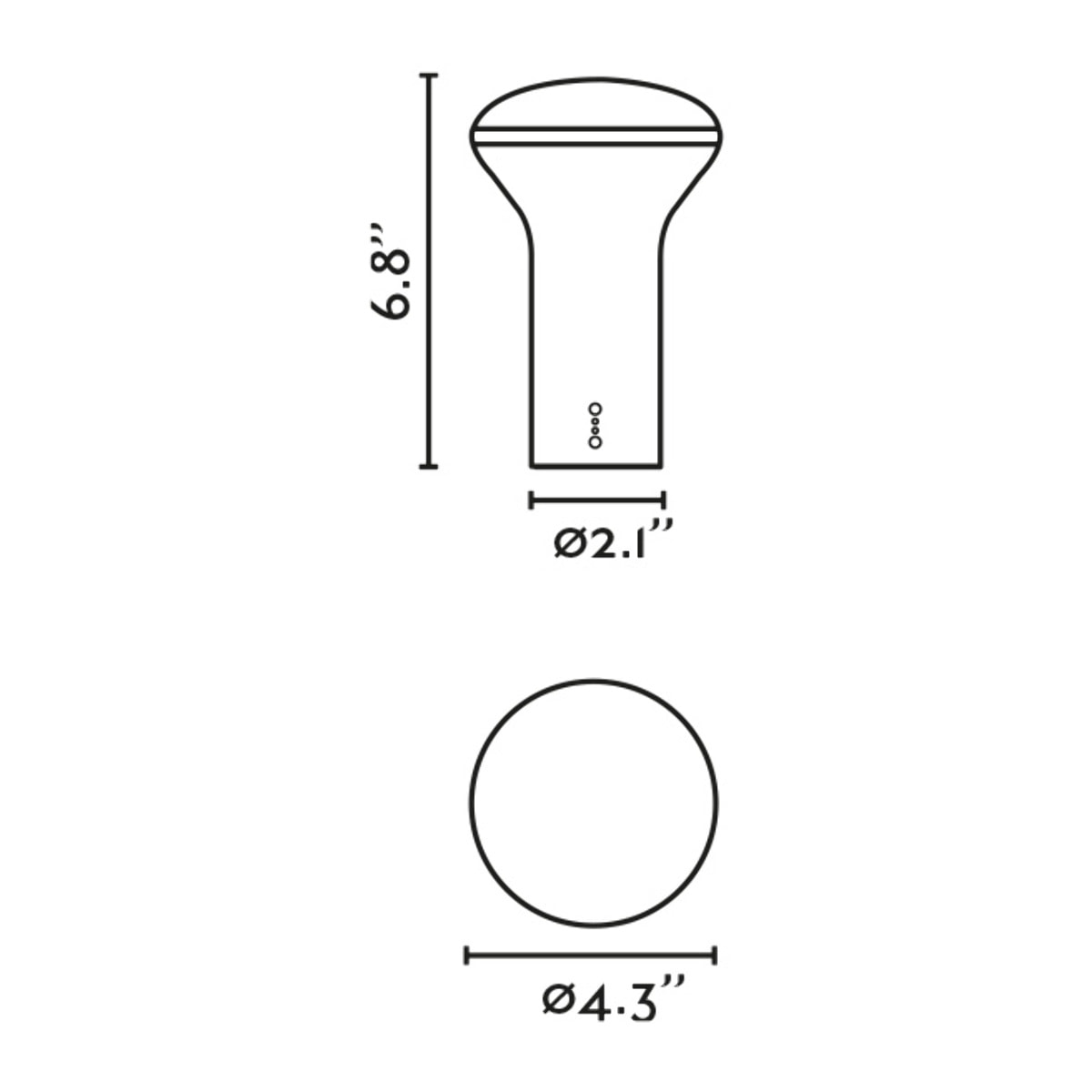 BUDDY Lampe portable bleue 3W