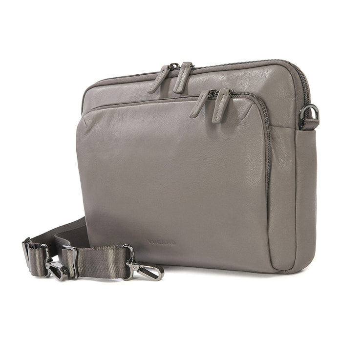 Borsa a tracolla  unisex In Vera pelle Made in Italy 34x23x8,5 cm