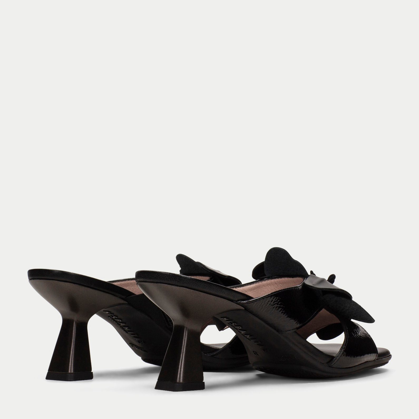 Sandalia Destalonada Danielle Negro 6 cm