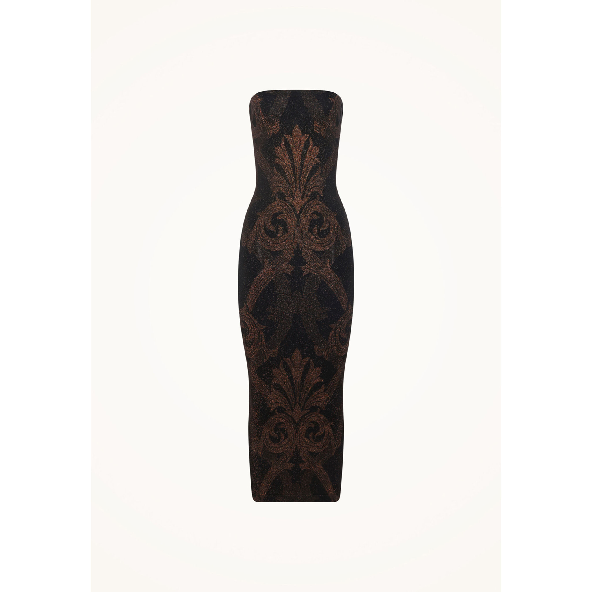 METALLIC JACQUARD DRESS