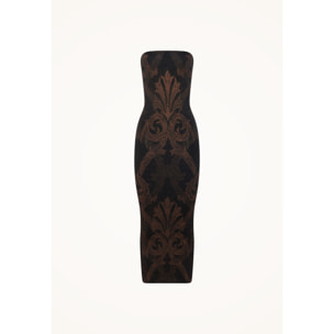 METALLIC JACQUARD DRESS