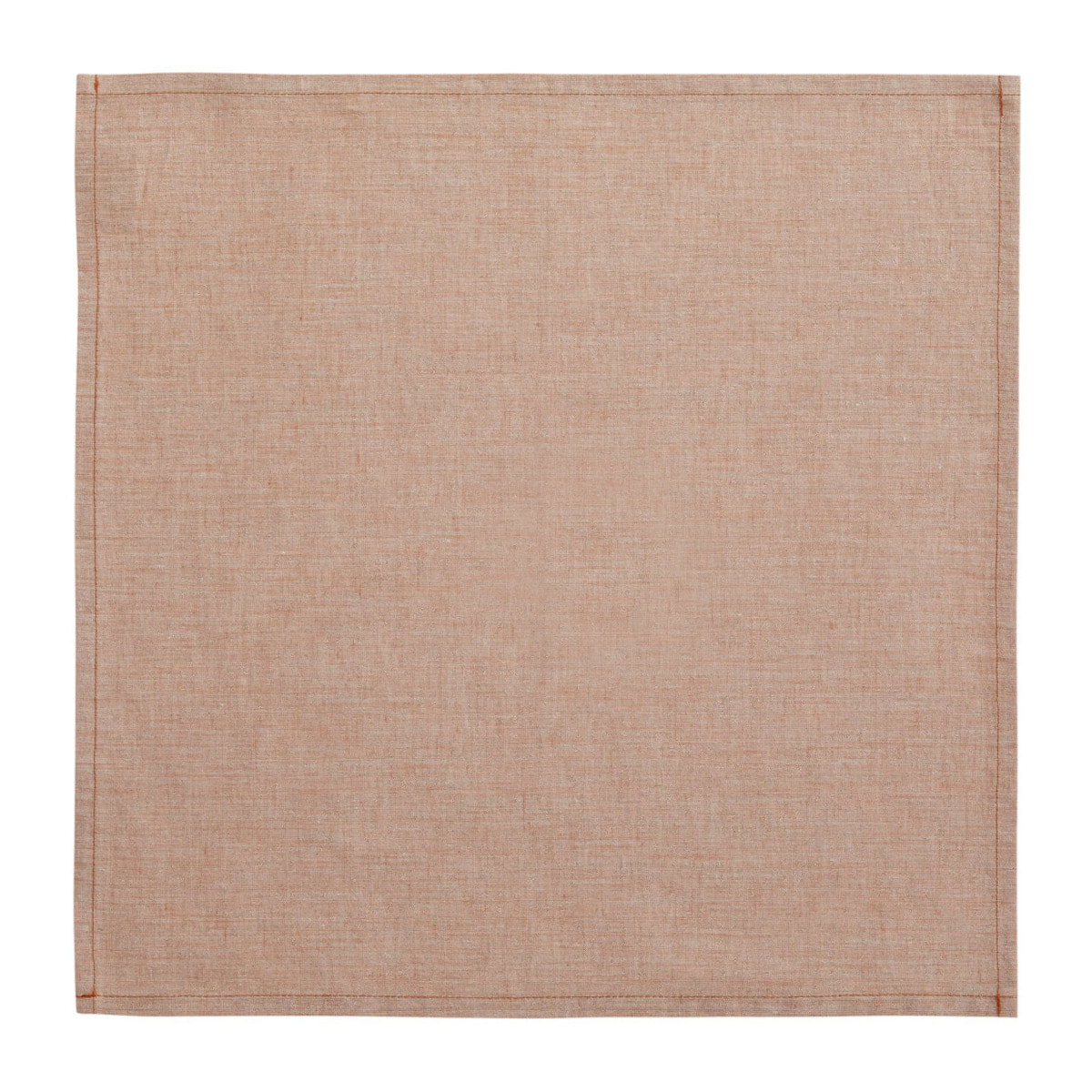 Serviette unie en lin, CHAMBRAY, Rouge Capucine