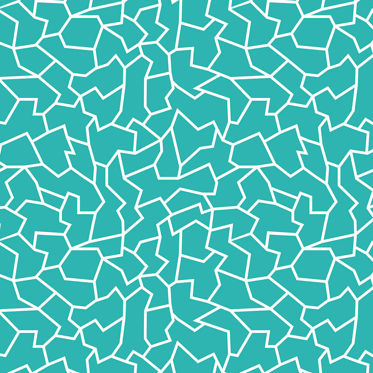 Papier peint, puzzle Turquoise