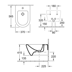Bidet suspendu VILLEROY & BOCH Subway 2.0