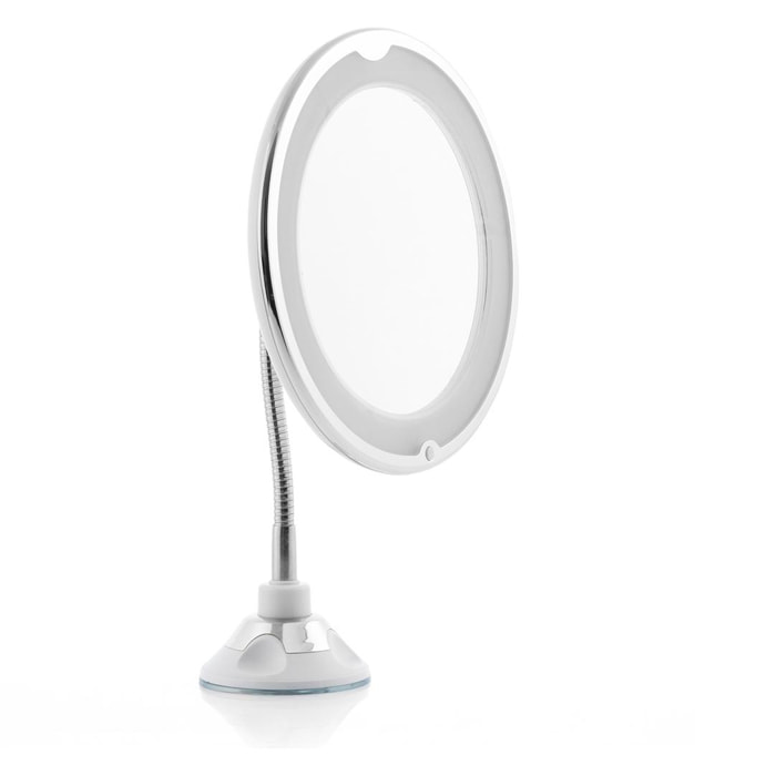 Specchio con Lente d'Ingrandimento LED con Braccio Flessibile e Ventosa Mizoom InnovaGoods IG814786