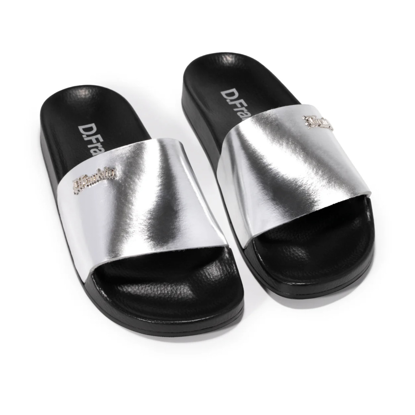 Chanclas  Mujer Pala Slide Mirror Plata D.Franklin