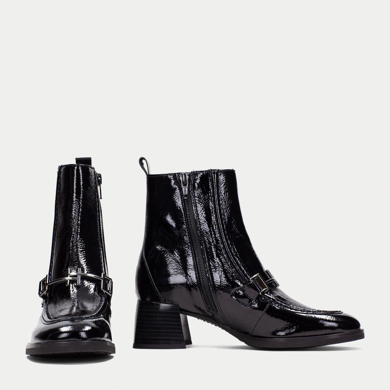 Botin Milan Negro 5 cm