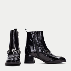 Botin Milan Negro 5 cm