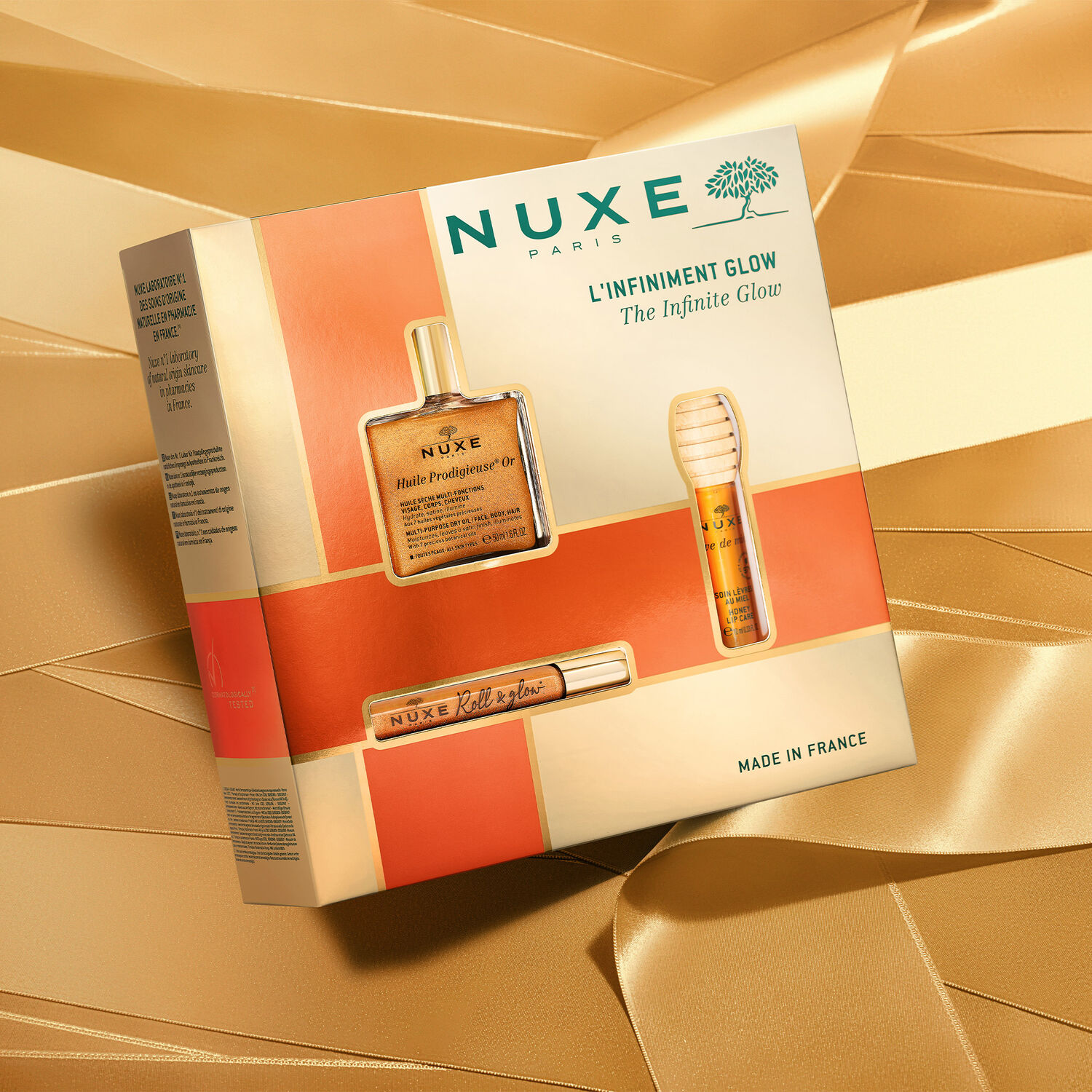 L'INFINIMENT GLOW - Coffret Noël must-have - Huile Prodigieuse® Or 50ml + 2 Soins