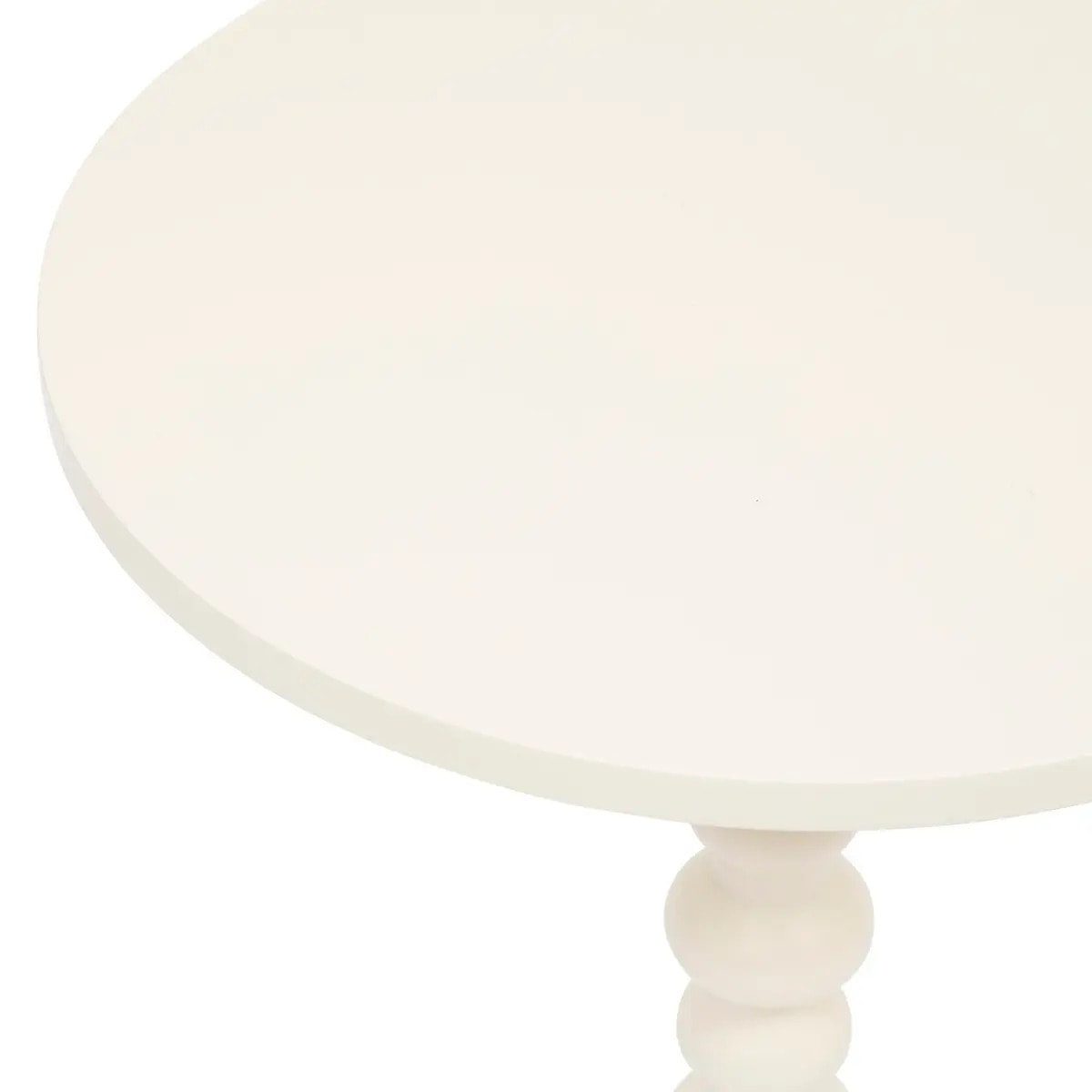 Table d'appoint "Alix" ivoire 50x38x38cm