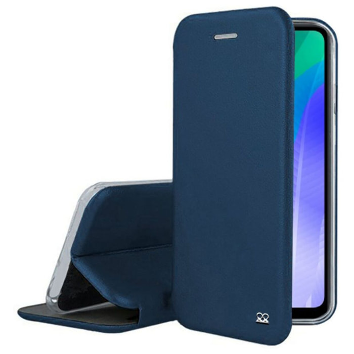 Etui IBROZ Huawei Y6P 2020 Cuir bleu