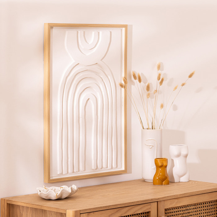 Déco murale "Bobby" 50x70cm Blanc