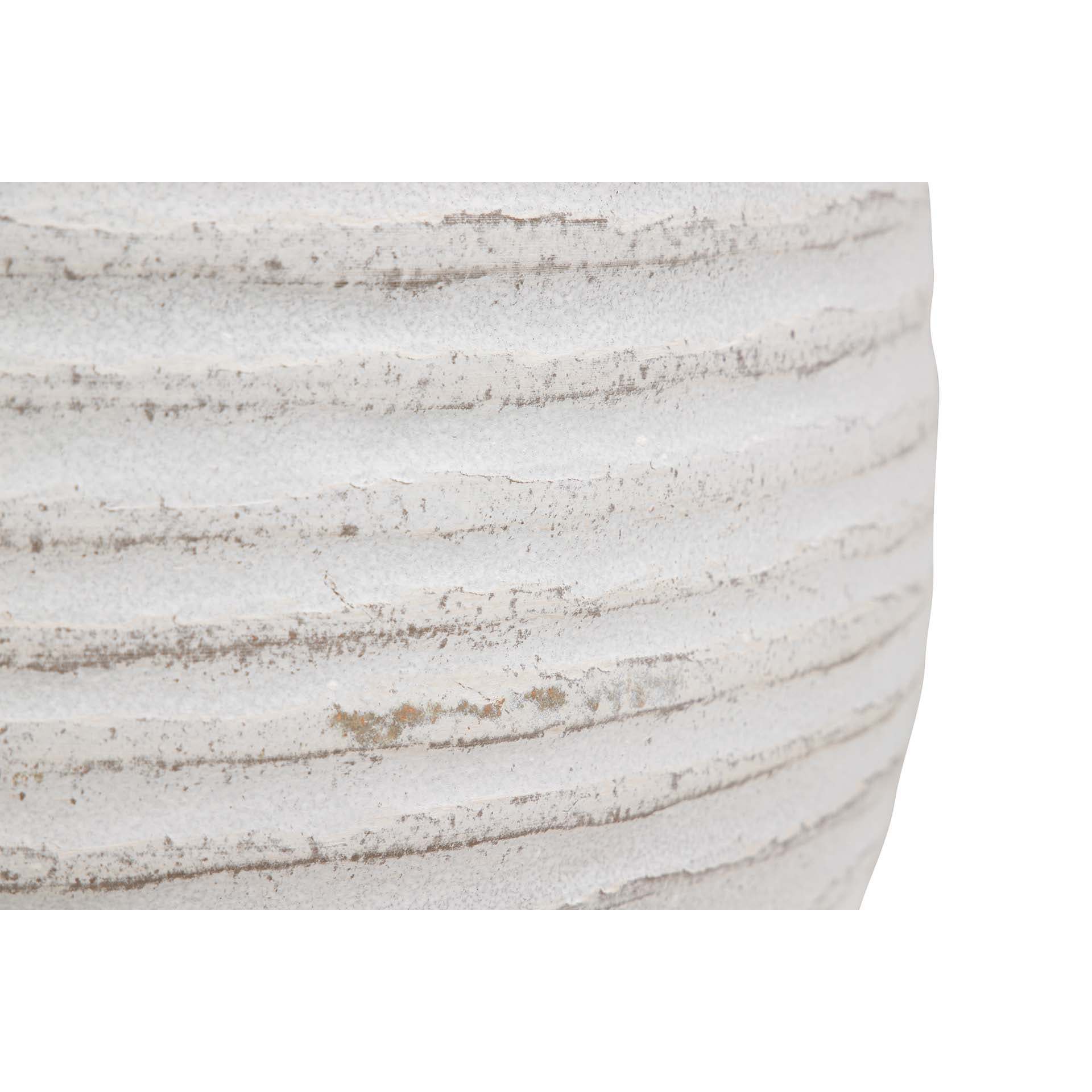 Macetero Ceramica Blanco 39x39x38 Cm