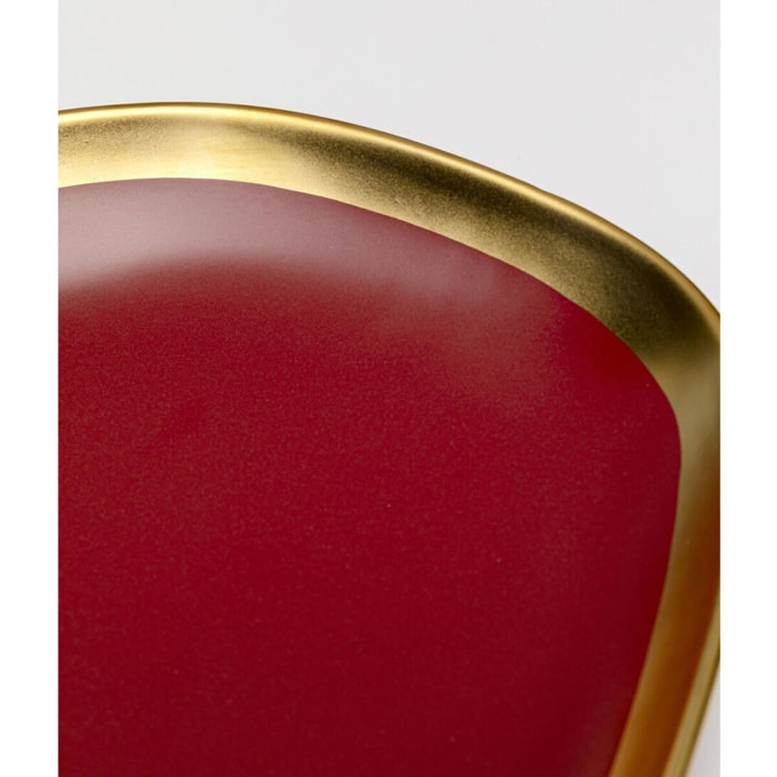 Assiettes Vibrations 27cm rouges set de 4 Kare Design