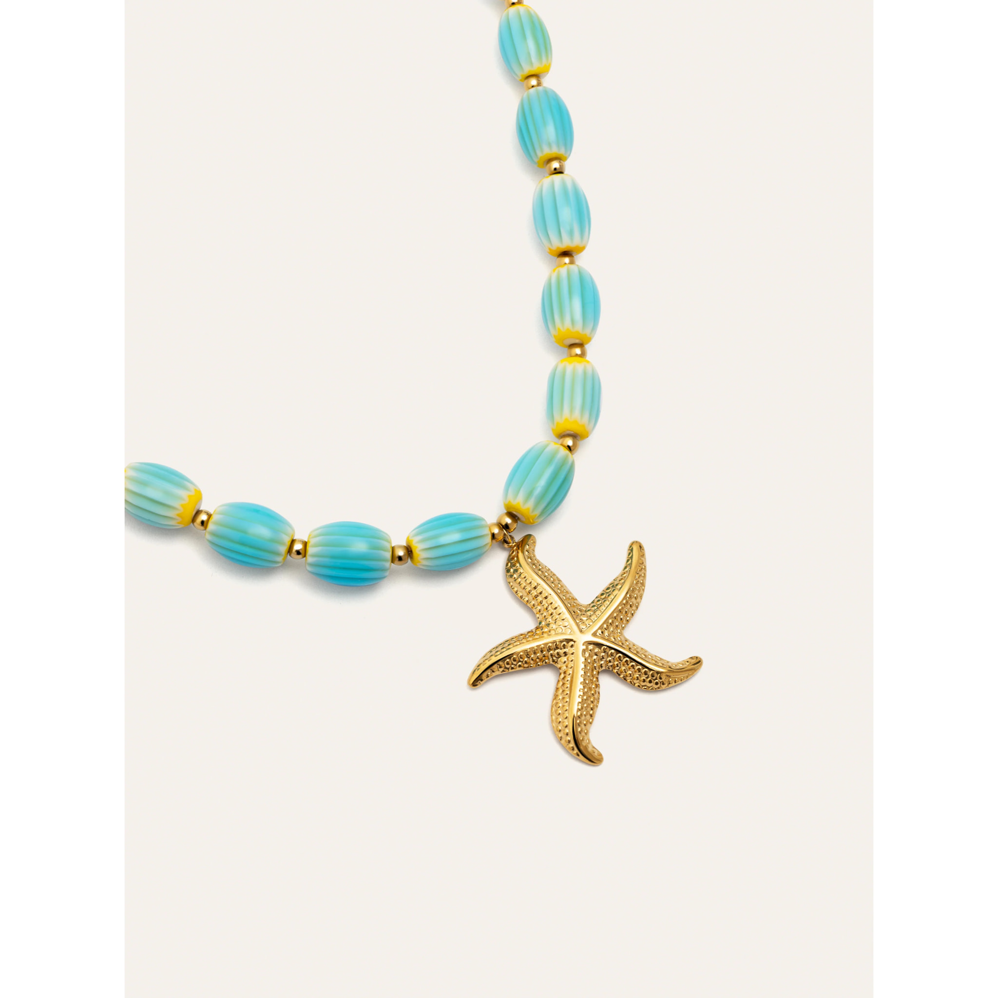 Collar Ariel Colors Acero Baño Oro