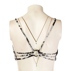 TRUSSARDI reggiseno fascia mare donna black