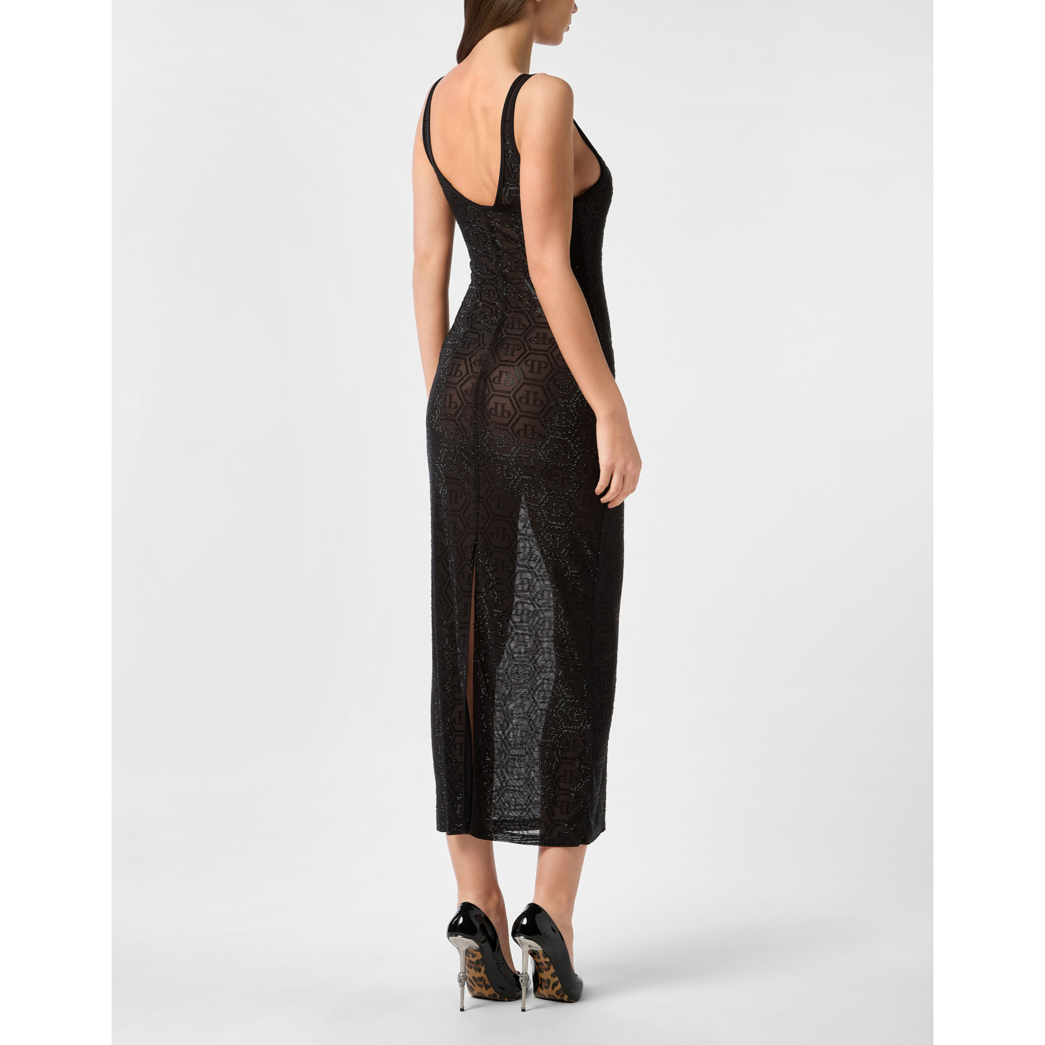 PHILIPP PLEIN Long Tank Dress MONOGRAM