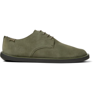 Scarpe stringate - CAMPER Wagon - Verde - Pelle scamosciata