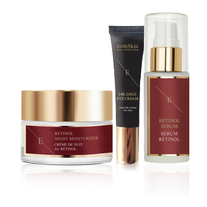 SERUM PRO RETINOL + HIDRATANTE DE NOCHE PRO RETINOL + CREMA DEBAJO DE LOS OJOS