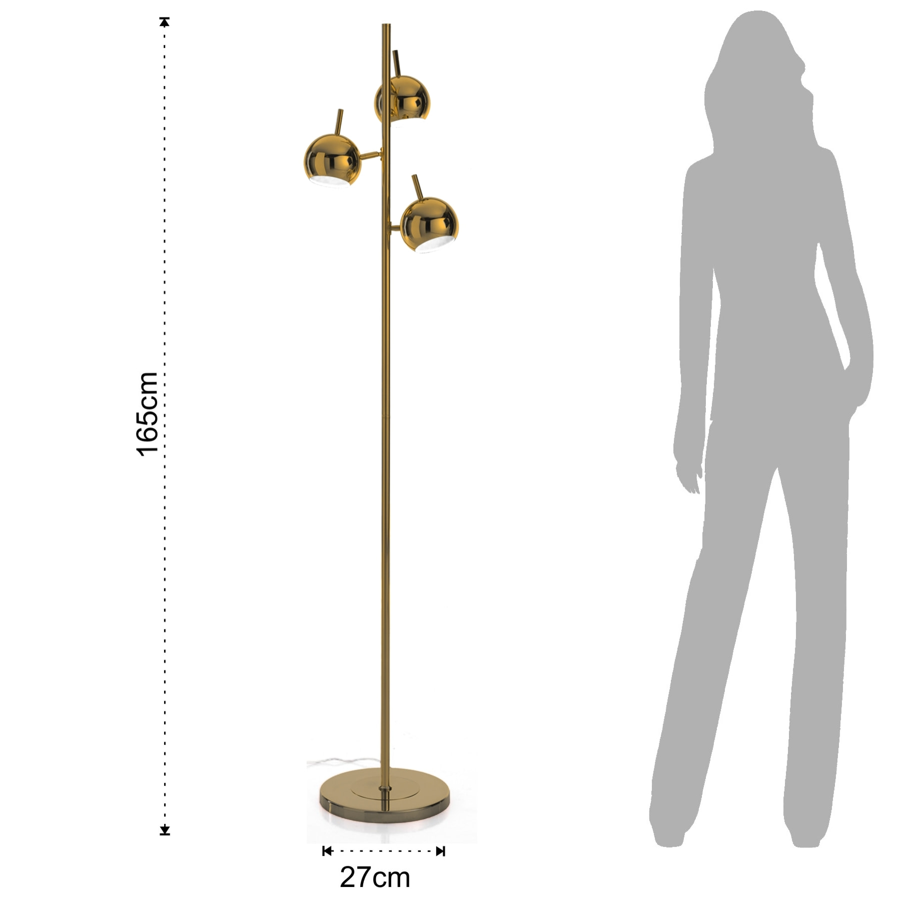 Tomasucci Lampadaire GLOBE BRASS