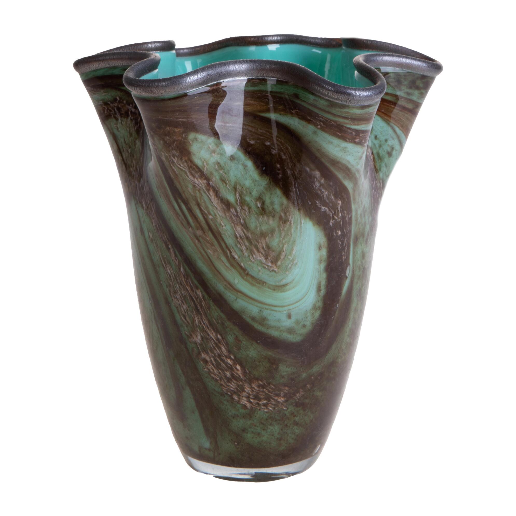 Vaso con bordo ondulato - 21xH24,5x21cm - Pezzi 1 - Bianchi Dino SpA