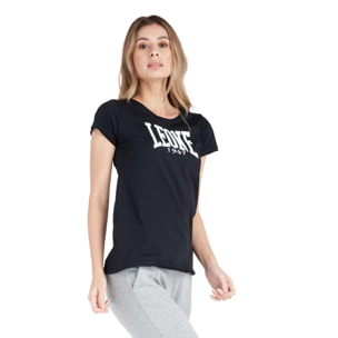 T-shirt a maniche corte da donna logo grande Luxury