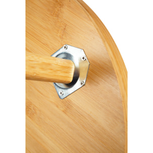 Tavolino Excelsa Fuji in bambù e vetro 48x48x44 cm multicolore