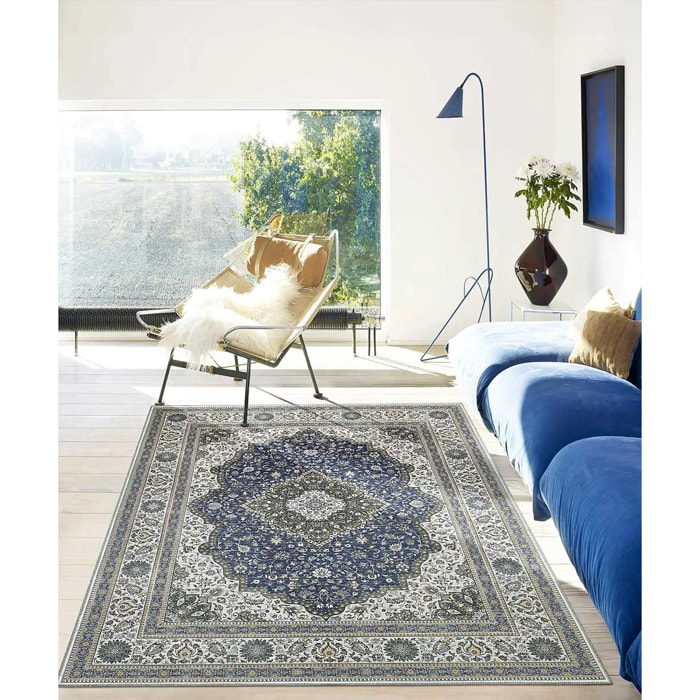 Tappeto nain blu classico salotto sala ingresso