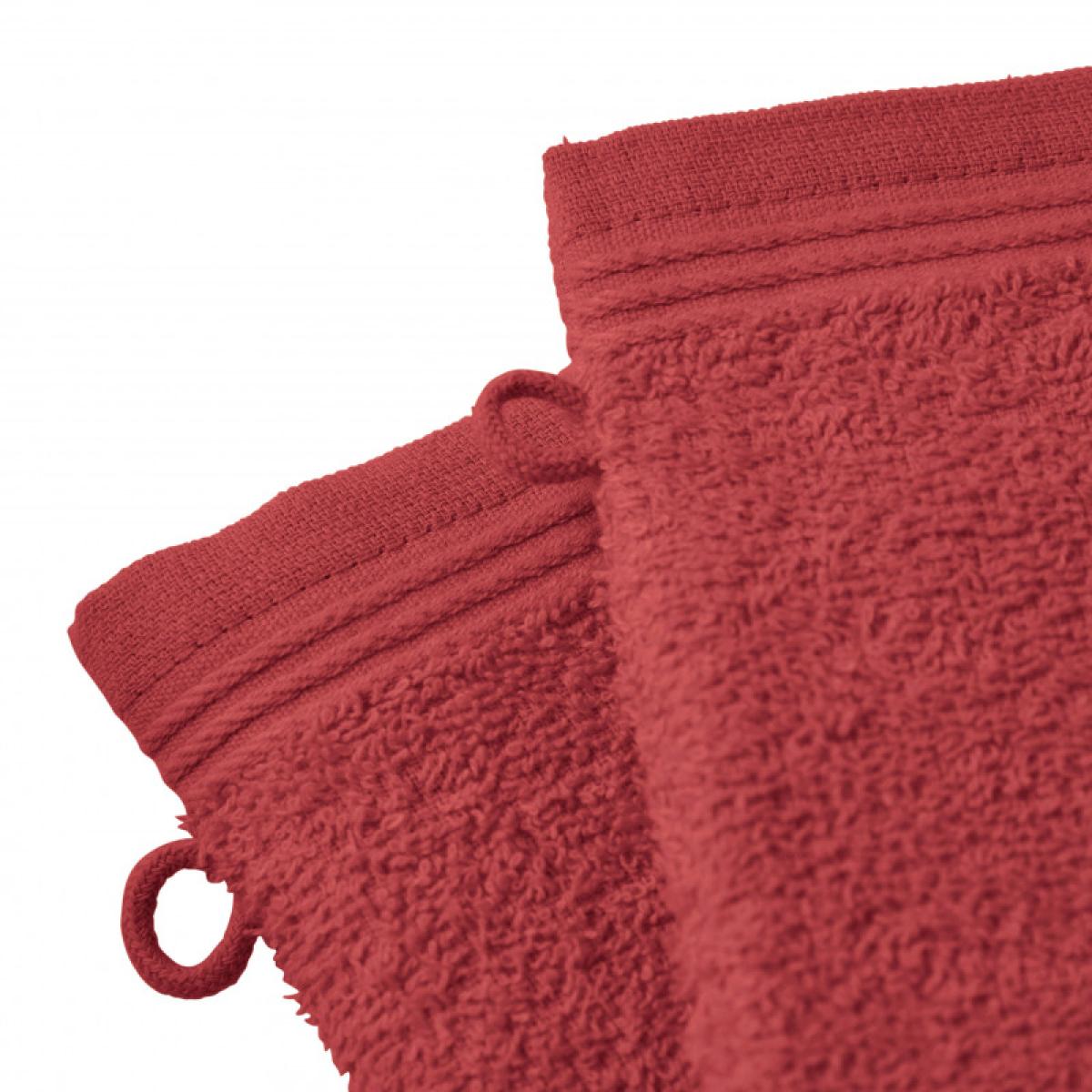 Lot de 2 gants de toilette éponge ''Spa'' 15 x 21 cm / 400 gr/m² - ''Spa'' Cuivre