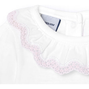 Body bebé manga corta cuello bolillo