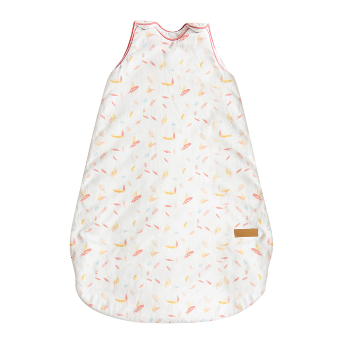 Gigoteuse imprimée petites plumes - Rose Clair