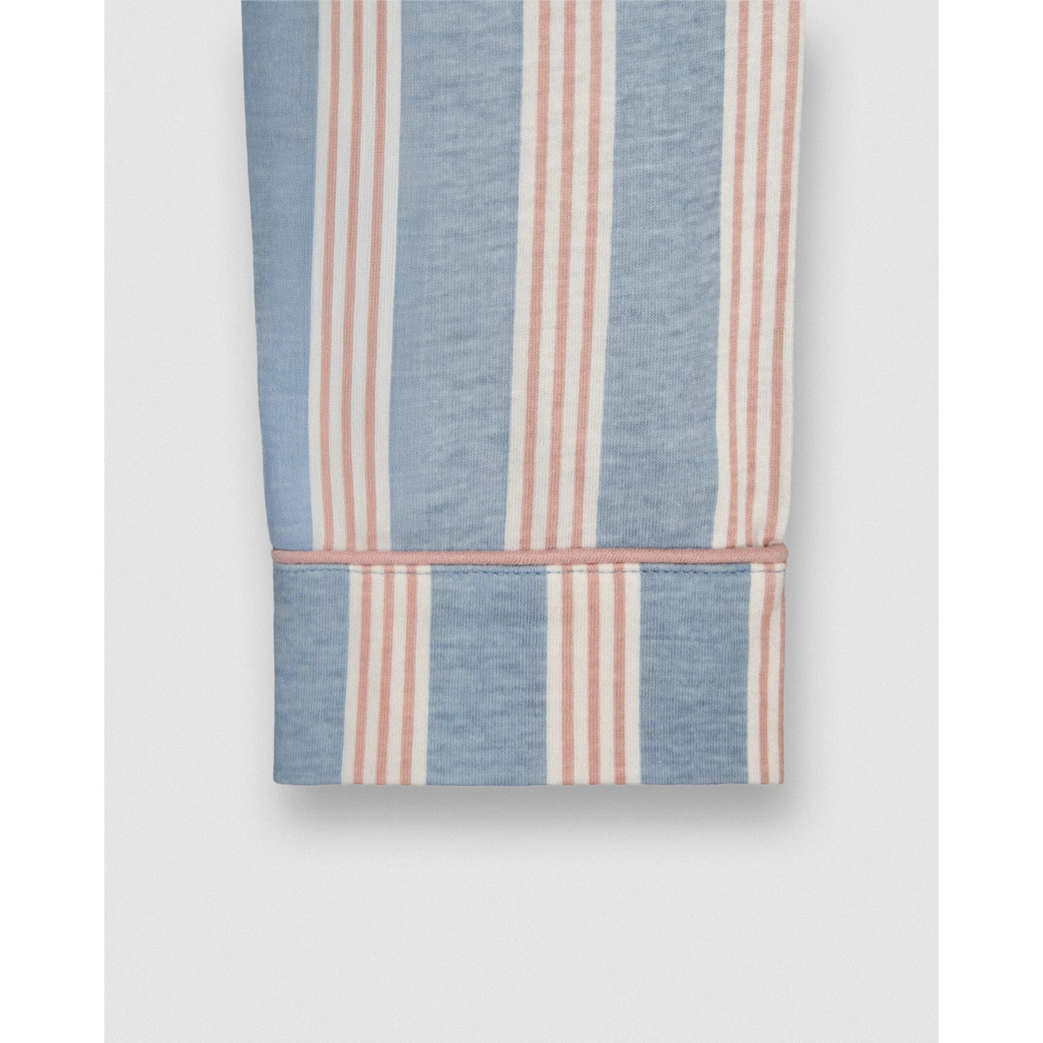 Pijama largo camisero algodón raya zena índigo