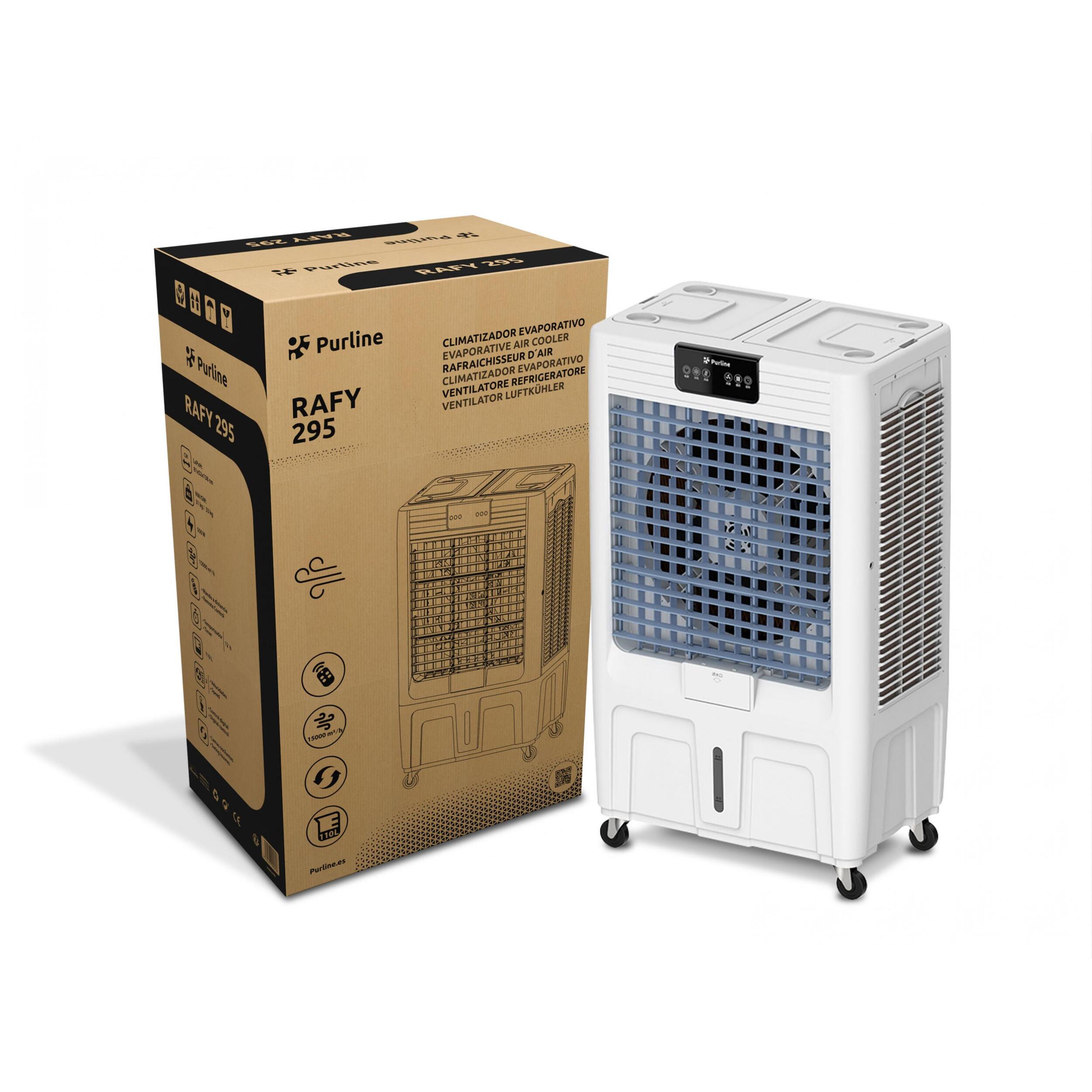 Climatizador Evaporativo de Gran Caudal con panel celulosa RAFY 295 PURLINE