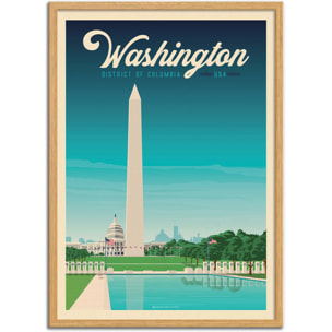 Affiche - Washington - Olahoop Travel Posters