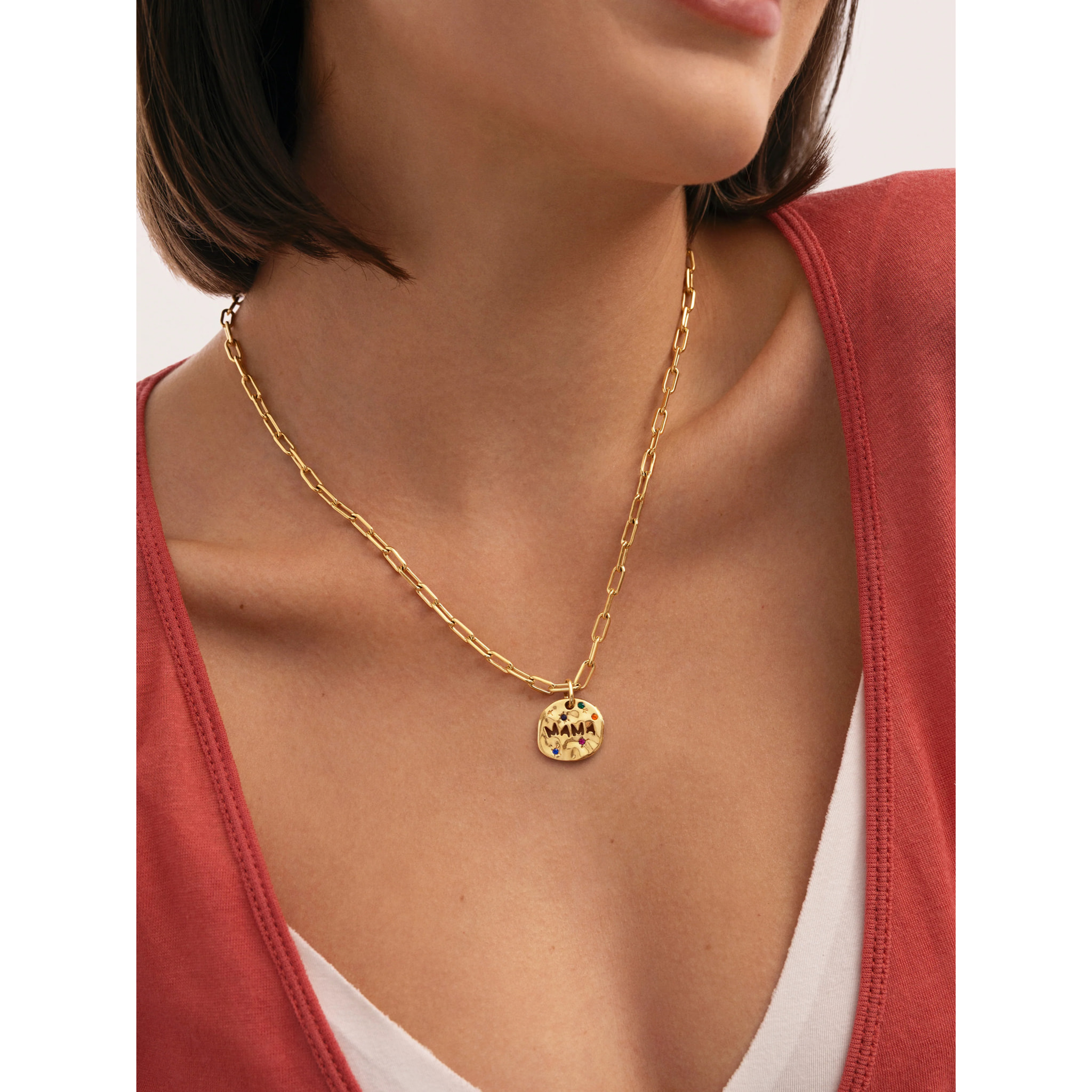 Set Regalo Collana Long Chic e Charm Mamma Placcato Oro