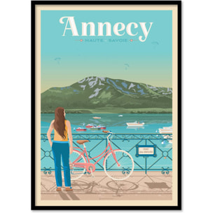 Affiche - Annecy - Olahoop Travel Posters