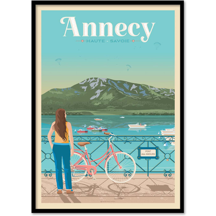 Affiche - Annecy - Olahoop Travel Posters