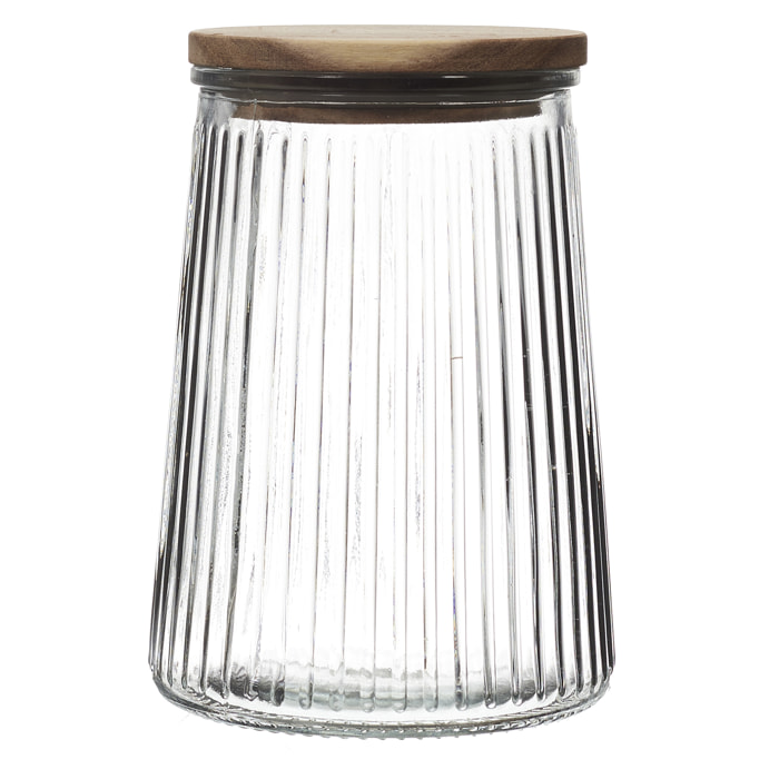 Bocal En Verre Top Acacia 95cl