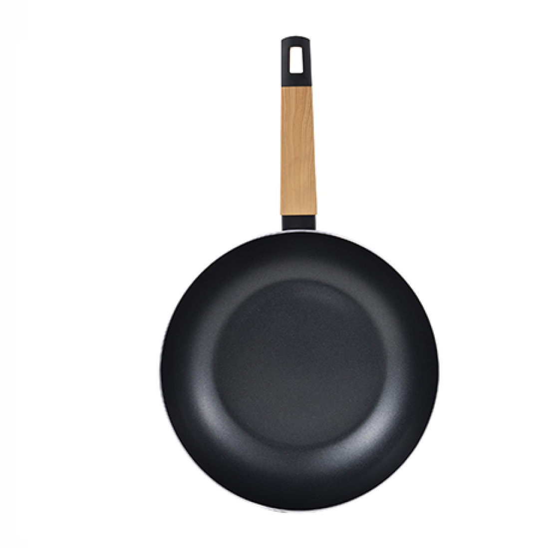 Wok 28X7.5CM aluminio prensado Bergner Earth Black