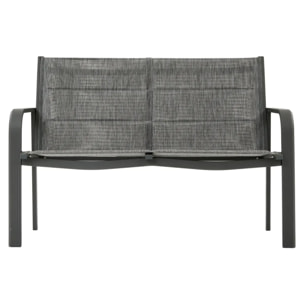 Salon de jardin Piazza 4 places gris graphite