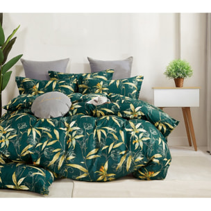 Parure housse de couette 100% percale de coton - Bambusia