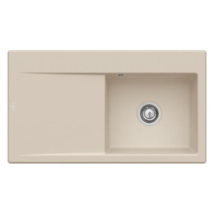 Evier 1 cuve avec vidage automatique Subway 50 flat fossile ceramic plus