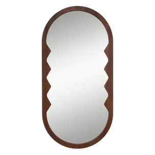 Miroir Homy ovale 35x70cm marron