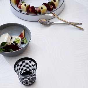 Nappe anti tache pur coton uni Le cercle blanc