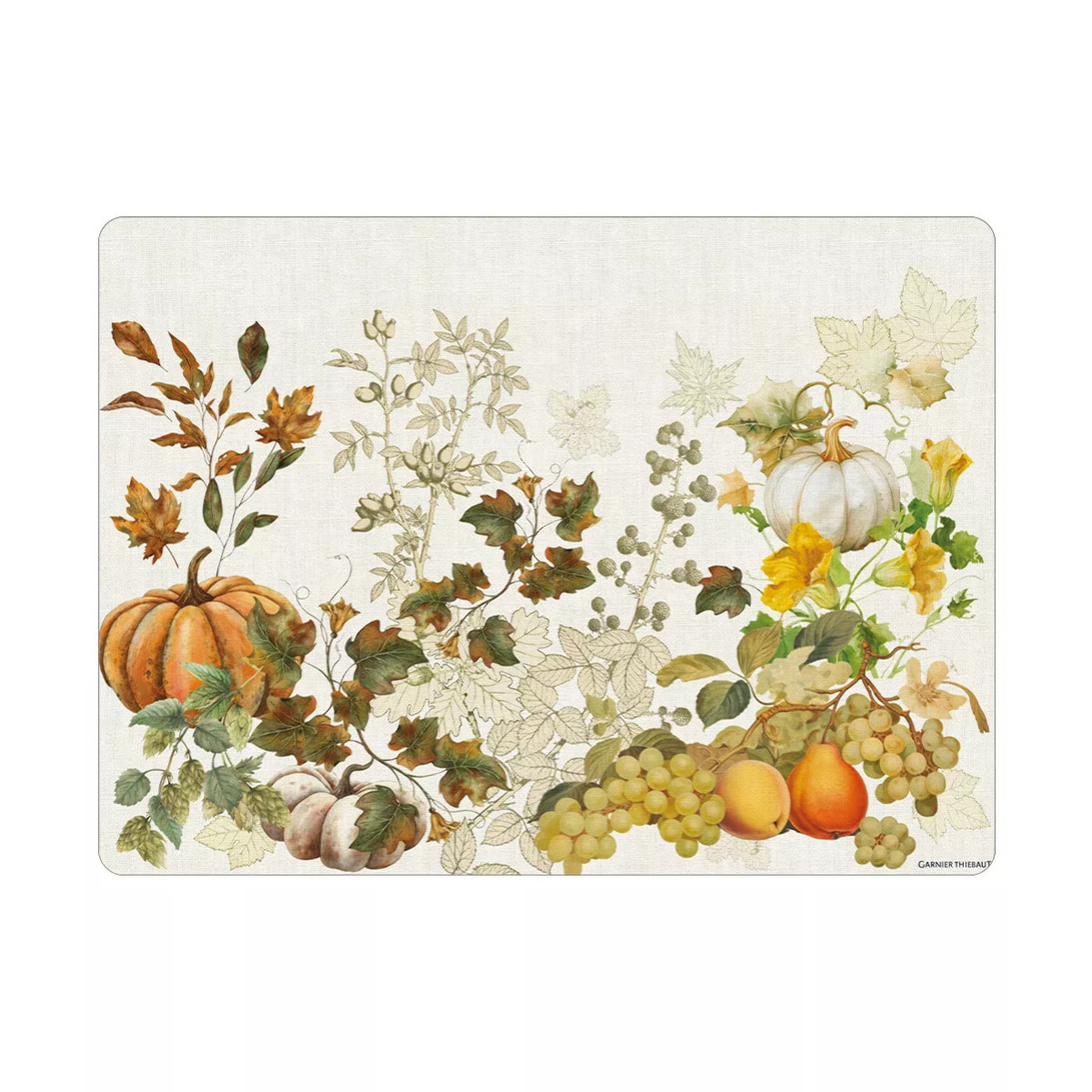 Set vinyle 860 g/m² imprimé beige orange Delices d'automne potiron