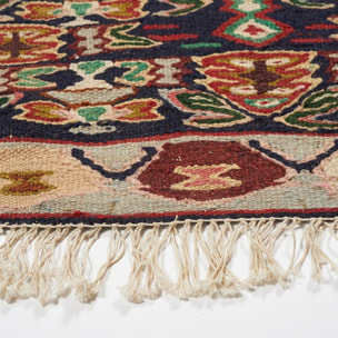 Authentique Tapis d'Orient kilim fait main en laine SENNEH