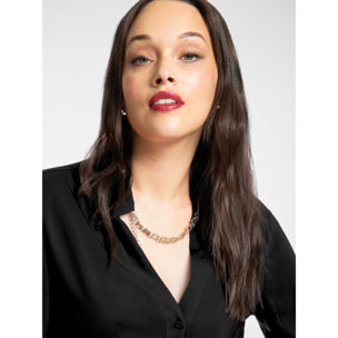 Elena Mirò - Camisa con collar - Negro