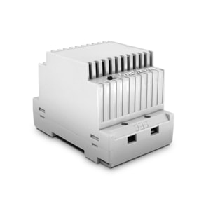 Kit Visiophone filaire connecté Extel Code Connect avec digicode intégré et son transformateur RAIL DIN