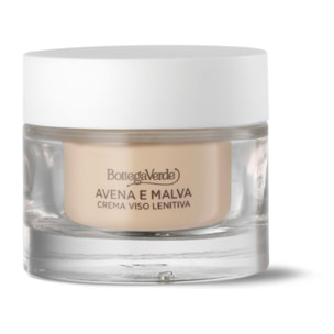 Crema facial - calmante y protectora - con extractos hiperfermentados de Avena y Malva (50 ml) - pieles delicadas o sensibles